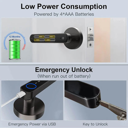 SecureTouch™ Smart Fingerprint Door Lock