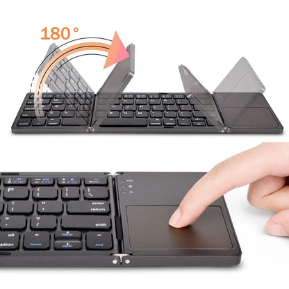 Folding Wireless Bluetooth Keyboard